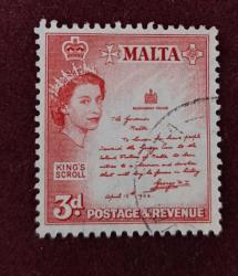 Malta 1956_ damgalı pul