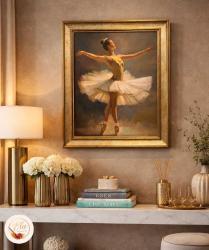 ORJİNAL YAĞLI BOYA BALERİN TABLO