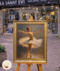 ORJİNAL YAĞLI BOYA BALERİN TABLO