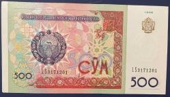 ÖZBEKİSTAN 500  SOM 1999 ÇÇT RESİMDEKİ ÜRÜN