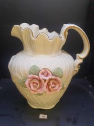 CAPODİMONTE GÜL DESENLİ PORSELEN SÜRAHİ