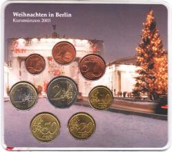 ALMANYA EURO TAM SET 2003 A. WEİHNACHT ÖZEL KARTINDA. 1000 ADET YAPILMIŞTIR. ÇİL.