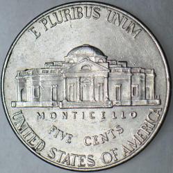 AMERİKA 5 CENT 2011 D. İKİ YÜZDE HATALI BASIM-ÇİFTE DARP ERRÖRLÜ. NADİR.