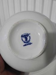 EPİAG ÇEKOSLOVAKYA BOHEMYA İnce Porselen Çorba, Kahvaltılık Gevrek Kasesi 16X8.5 CM