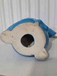 TURKUAZ RENGİ SEVİMLİ FİL YAVRUSU SERAMİK