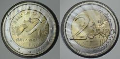 İTALYA 2 EURO 2011 HATIRA-İTALYANIN BİRLEŞMESİNİN 150. YILI. KAPAMADA ÇİLALTI.