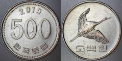 GÜNEY KORE 500 WON 2010 JAPON TURNASI GÖRSELLİ.