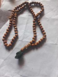 Mekke kabe mercekli ahşap 99 luk zikir tespihi