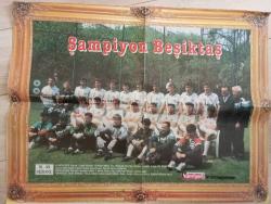 ŞAMPİYON BEŞİKTAŞ 1991- 1992 POSTERİ ORJİNAL DEV
