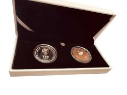 BEŞİKTAŞ 2021 ŞAMPIYONLUK GÜMÜŞ BRONZ DARPHANE HATIRA SETİ KUTULU SİYAH VE BEYAZ KUTU MEVCUTTUR