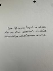 Ak Çelik Sanayi a.ş. hasan Bekir musluoğlu eski tebrik kartı