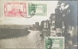 Osmanlı  1921 İstanbul  Boğaz Göksu Asya   Kartpostal,Çok Nadir.