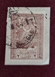 1922 Cenova serisinden 2 kuruş Lüleburgaz damgalı fragman