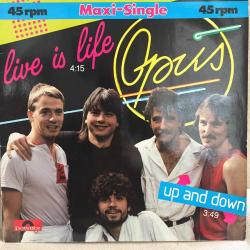 Opus - Live Is Life / Germany 1984 / 12'' 45rpm Maxi / *Pop Rock, Arena Rock*