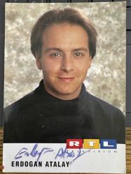 Erdoğan Atalay Islak imzalı RTL TV çok Eski Kartpostal