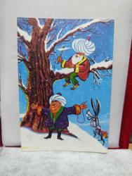 Dönem ürünü Nasrettin hoca kartpostal