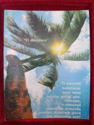 Dönem ürünü yılbaşı tebrik kartı