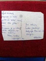 Dönem ürünü bayram tebrik kartı kartpostal