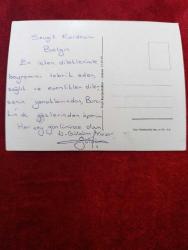 Dönem ürünü bayram tebrik kartı kartpostal