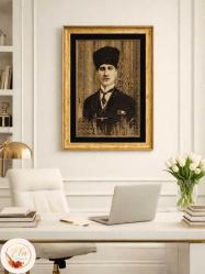 ÖZEL TASARIM DOKUMA GOBLEN ATATÜRK TABLO