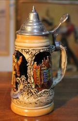 TANKART,  BİRA BARDAĞI. Zin Kapaklı Alman Üretimi..18 cm.