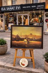 ORJİNAL YAĞLI BOYA EMİNÖNÜ MANZARA TABLO