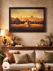 ORJİNAL YAĞLI BOYA EMİNÖNÜ MANZARA TABLO