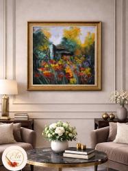 ORJİNAL YAĞLI BOYA GELİNCİK TABLO