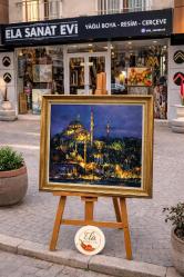 ORJİNAL YAĞLI BOYA İSTANBUL CAMİİ TABLO