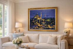 ORJİNAL YAĞLI BOYA İSTANBUL CAMİİ TABLO