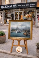 ORJİNAL YAĞLI BOYA İSTANBUL EMİNÖNÜ TABLO