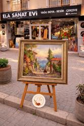 ORJİNAL YAĞLI BOYA İSTANBUL MANZARA TABLO