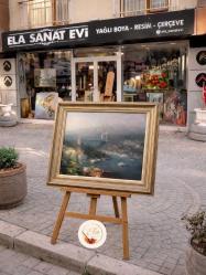 ORJİNAL YAĞLI BOYA İSTANBUL MANZARA TABLO