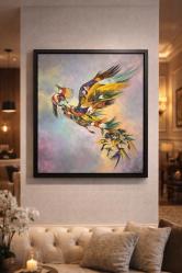 ORJİNAL YAĞLI BOYA ANKA KUŞU TABLO