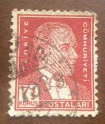 1951 TÜRKİYE ATATÜRK SERİSİNDEN 7,5 KURUŞ