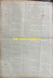 Osmanlıca Sabah Gazetesi, Orijinal Dönem Basım, (Ottoman Newspaper) - 25 Temmuz 1890 - Sayı: 327 - Hicri: 8 Zilhicce 1307 - Rumi: 13 Temmuz 1306 - Saltanat-ı Seniyye'nin Belgrad Sefiri Saadetlü Feridun Bey Efendi Hazretlerine Romanya Kralı Tarafından Nişan İtası - Genç Rıfat Bey'in Keyfiyet-i İhnakı - Asya Kıtası'nın Bilcümle Ahvalini Tetkik Eylemek Maksadıyla Bu Kere Petersburg'da Bir Cemiyet-i İlmiye Teşkil Kılınmıştır - Aynştayn Elbise Mağazası. Kadın, Erkek ve Çocuk İçin Cesim Elbise Mağazası, Galata'da Tünel Kurbünde