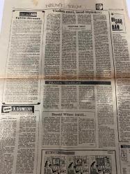DÜNYA GAZETESİ - DOĞUM GÜNÜ HEDİYESİ (TURKISH NEWSPAPPER) - 19 MART 1968 - SADECE TEK YAPRAKTIR -Falih Rıfkı Atay-Dr. Faruk Sükan-Muammer Obuz-F. A. Symonds-M. Atılkan-Erdoğan Bazer-Harold Wilson-Kıbrıs meselesi bu yıl içinde halledilebilir-Parti temsilcileri toplantı yaptılar-Seçim tasarısı üzerine yapılan toplantı hakkında Feyzioğlu, huzur için müsbet bir adım, dedi-Çanakkale Zaferi büyük törenle anıldı-Sunay, sel bölgesinde incelemeler yaptı-İ. Devlet Teşekkülleri verimli çalışmalıdır-F. Sükan, İstanbul için yaptığı yatırımları açıkladı-Feci kaza fazla sürat yüzünden meydana geldi-Annesiz kalan küçükler daha bundan habersiz-Eğitim davamız-Düşünce Yorum-Vicdan emri, insaf ölçüsü II-Dışarıdan-Ben öldürmedim-Pratik bilgiler-Harold Wilson ümitli