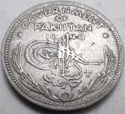 Pakistan 1949 1/4 Rupisi (Quarter Rupee) Kral VI. George Dönemi Erken Cumhuriyet Emisyonu