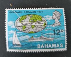 Bahamalar - damgalı pul