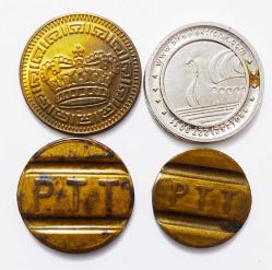 Telefon ve Oyun Jetonu 4 Adet..