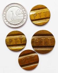 Telefon ve Oyun Jetonu 5 Adet..