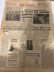 DÜNYA GAZETESİ - DOĞUM GÜNÜ HEDİYESİ (TURKISH NEWSPAPPER) - 30 AĞUSTOS 1968 - SADECE TEK YAPRAKTIR -Hubert Humphrey-Cenab Ozankan-Fatih Rıfkı Atay-Bedi Faik-30 Ağustos Zafer Bayramını kutluyoruz-G. Konseyi Çek meselesini gündemden çıkarmıyor-Çekler Avusturya ve Almanya’ya sığınıyorlar-Generalerin terfileri açıklandı-34 Albay General ve Amiralliğe yükseldi-Filonun gelişi için dün protesto mitingi yapıldı-Sunay Güven Yurdunu hizmete açtı-Romanya işgalin kalkmasını istiyor-Ertem eğitim faaliyetlerini açıkladı-Humphrey Başkan adaylığına seçildi-50 yıl sonunda-B. Amerika’nın Guatemala Büyükelçisi öldürüldü-Daha güzel günlere-Gazi Mustafa Kemal’in ve Dumlupınar’ın eşsizliği-DIŞARDAN-Öldüren kadın-Pratik bilgiler-DR CAT-TAKVİM