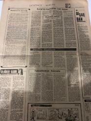 DÜNYA GAZETESİ - DOĞUM GÜNÜ HEDİYESİ (TURKISH NEWSPAPPER) - 10 AĞUSTOS 1968 - SADECE TEK YAPRAKTIR -Makarios-Fatih Rıfkı Atay-Bedi Faik-Muammer Obuz-İhracatımız geçen yıla oranla arttı-Dış ticaret hacmi genişledi-Yatırım maddelerinin ithalindeki artış oranı ise yüzde 20.9’u buldu-Prag’da gençler hür seçim istedi-Eyüp Han bugün geliyor-Güven Partisinin bildirisi-Düzen yıkılırsa ezilecek kendileri olacaktır-Fırın işçileri grev yapmakta kararlı-Ücretli memurlar 40 güne kadar izin yapabilecek-Gazetecilere saldırdı-Kıbrıs’taki Türk Rum görüşmeleri ertelendi-Politika-Komünist’in ilericiliği-Kartal’da kaynatılan cadı kazanı-DIŞARDAN-Öldüren kadın-Pratik bilgiler-DR CAT-TAKVİM
