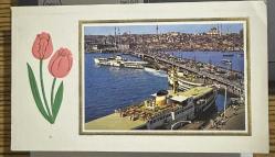İstanbul haliç Eski Kartpostal