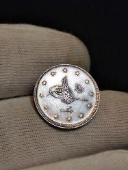 Sultan Reşat 1327/3 Manastır Seyehat Baskı Gümüş 2 Kuruş