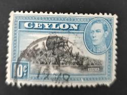 İngiliz Sömürgesi Seylan-1938_ damgalı