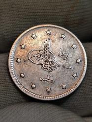 Sultan Reşat 1327/2 Edirne Baskı Gümüş 2 Kuruş Çil