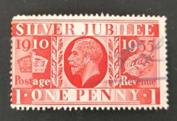 İngiltere 1935 Kral V George Silver Jübile _ damgalı
