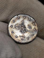 Sultan Abdülaziz 1277/1 Gümüş 1 Kuruş Çil