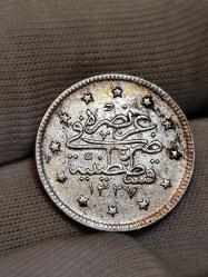 Sultan Reşat 1327/4 Gümüş 2 Kuruş Çil